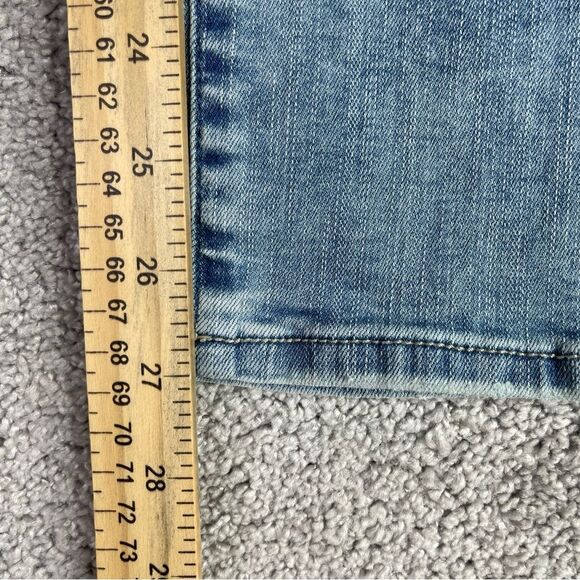 American Eagle Jeans Women's 0 Short Blue Skinny Low Rise Light Denim Stretch - Picture 10 of 12